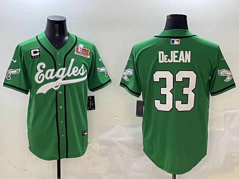 Men Philadelphia Eagles #33 Dejean Green three generations Jointly Name 2025 Nike Limited NFL Jersey style 14->->NFL Jersey